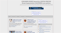 Desktop Screenshot of cirujanosplasticosmiami.com
